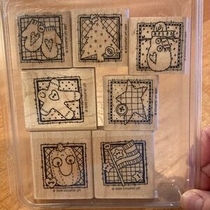 Winter Patches & Seasonal Patches Wood Stamp Sets